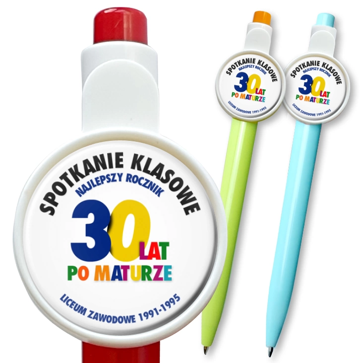 przypinka długopis Spotkanie 30 lat po maturze Liceum Zawodowe