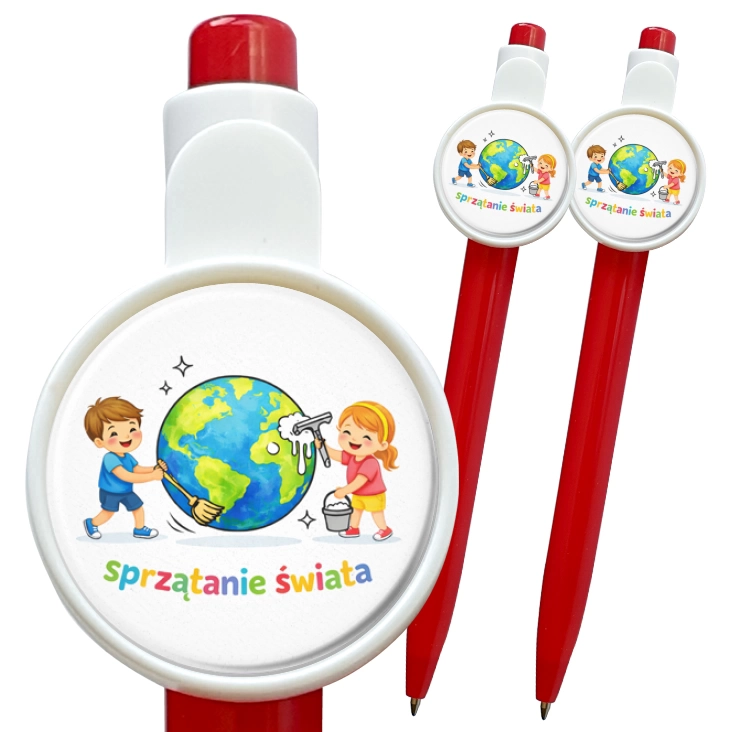 przypinka długopis Sprzątanie Świata