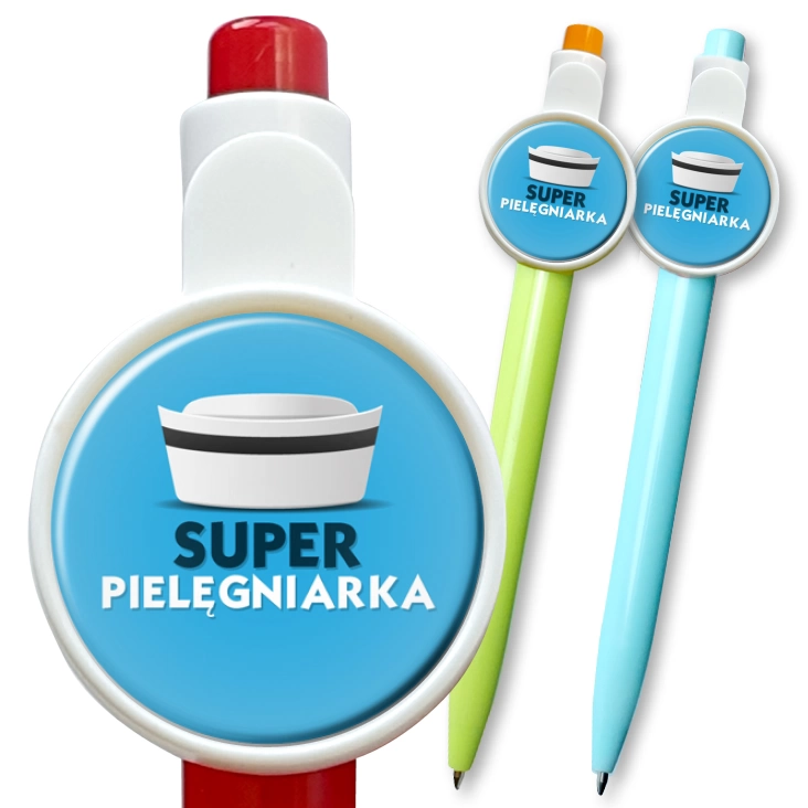 przypinka długopis Super pielęgniarka