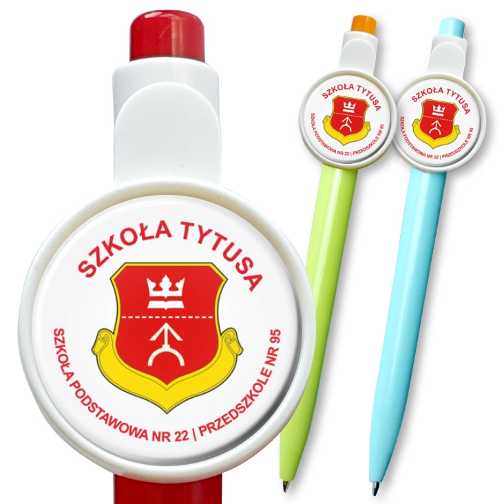 przypinka długopis Szkoła Tytusa