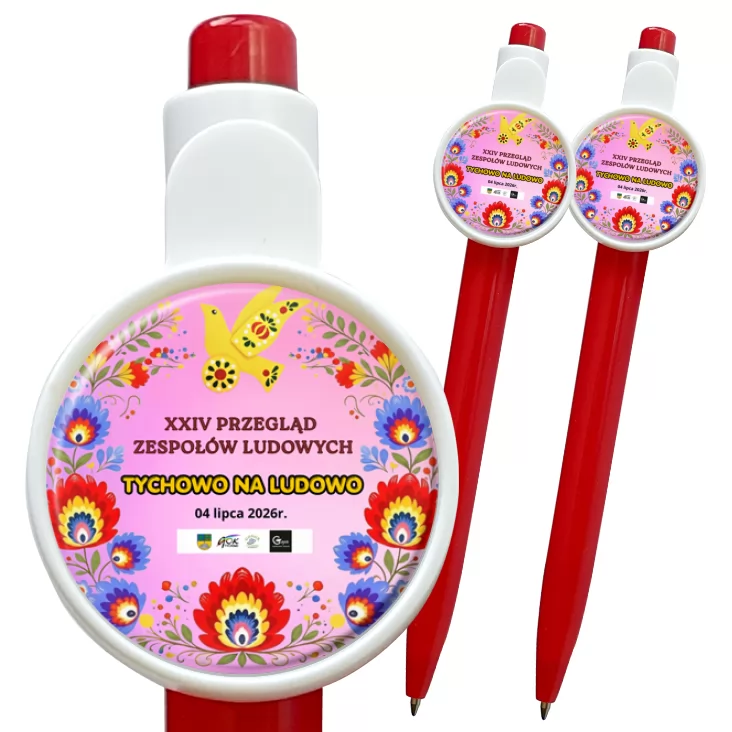 przypinka długopis Tychowo na Ludowo 2026