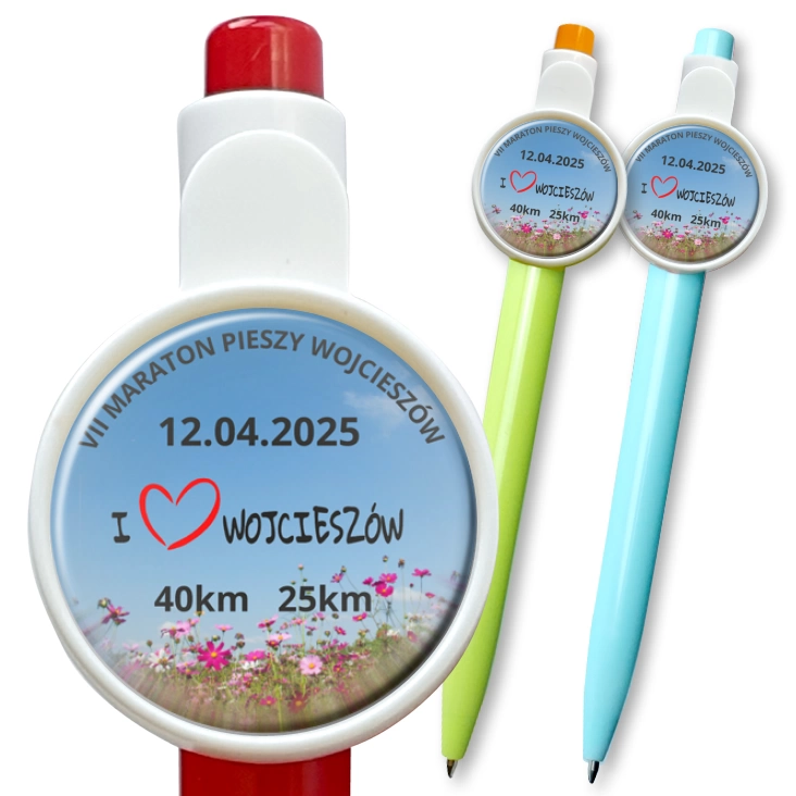 przypinka długopis VII Maraton Pieszy Wojcieszów