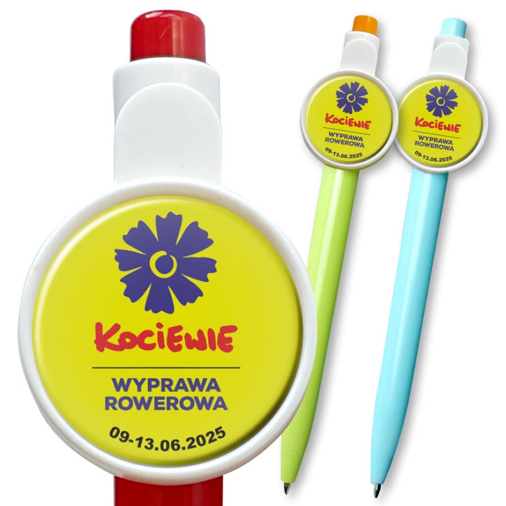 przypinka długopis Wyprawa rowerowa Kociewie 2025
