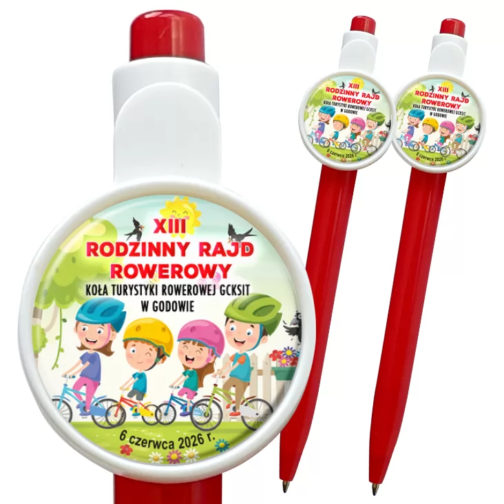 przypinka długopis XIII Rodzinny Rajd Rowerowy 2026