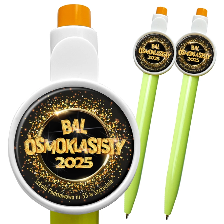 przypinka długopis Bal Ósmoklasisty 2025 SP 55 Szczecin