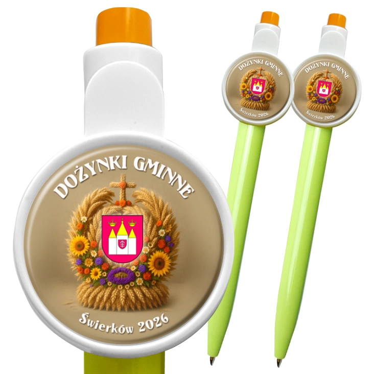 przypinka długopis Dożynki Gminne Świerków 2026