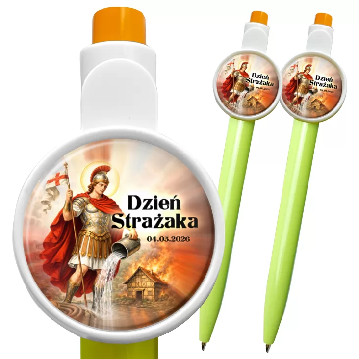 przypinka długopis Dzień Strażaka Patron strażaków św. Florian