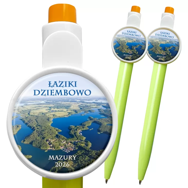 przypinka długopis Łaziki Dziewmbowow Mazury 2026
