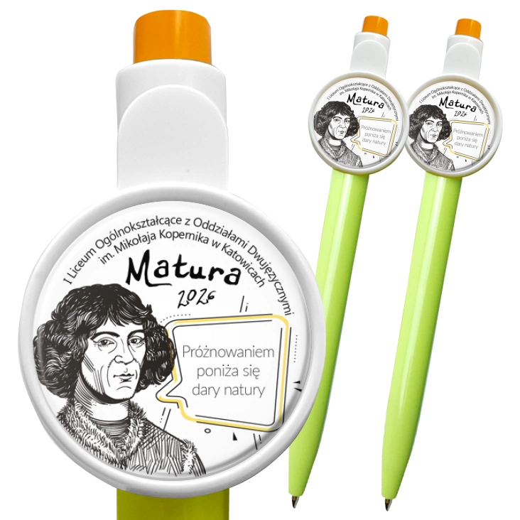 przypinka długopis Matura Mikołaj Kopernik