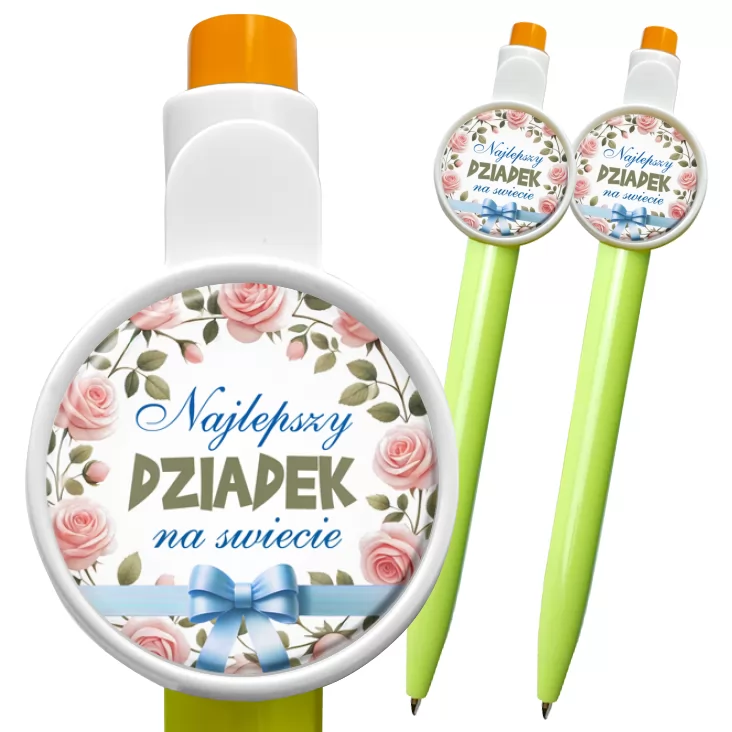 przypinka długopis Najlepszy dziadek