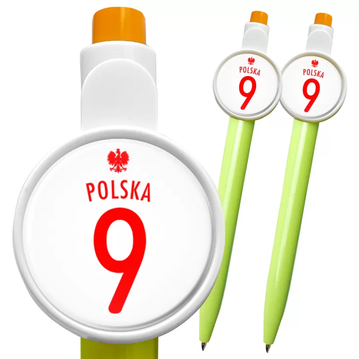 przypinka długopis Numer dziewięć