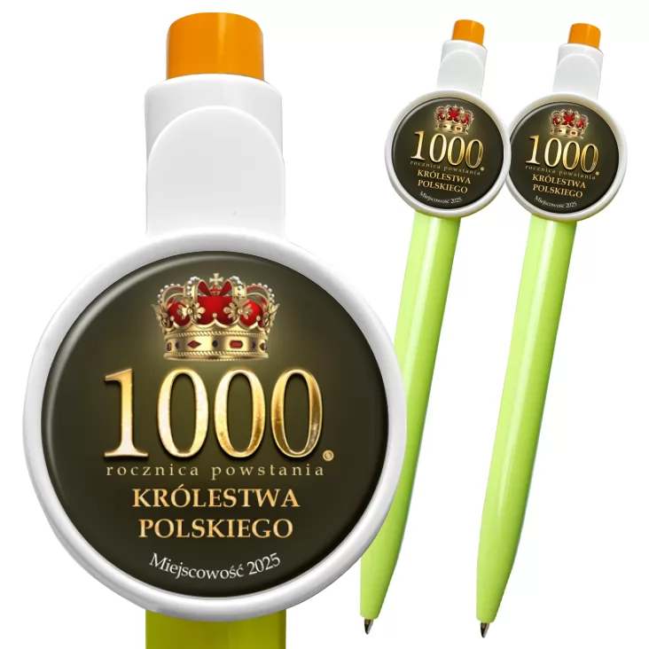 przypinka długopis 1000. rocznica powstania Królestwa Polskiego