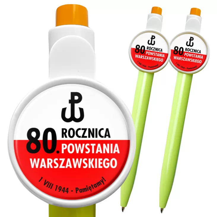 przypinka długopis 80. rocznica Powstania Warszawskiego