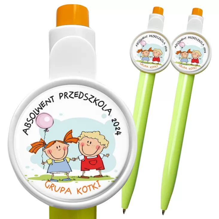 przypinka długopis Absolwent Przedszkola - grupa kotki