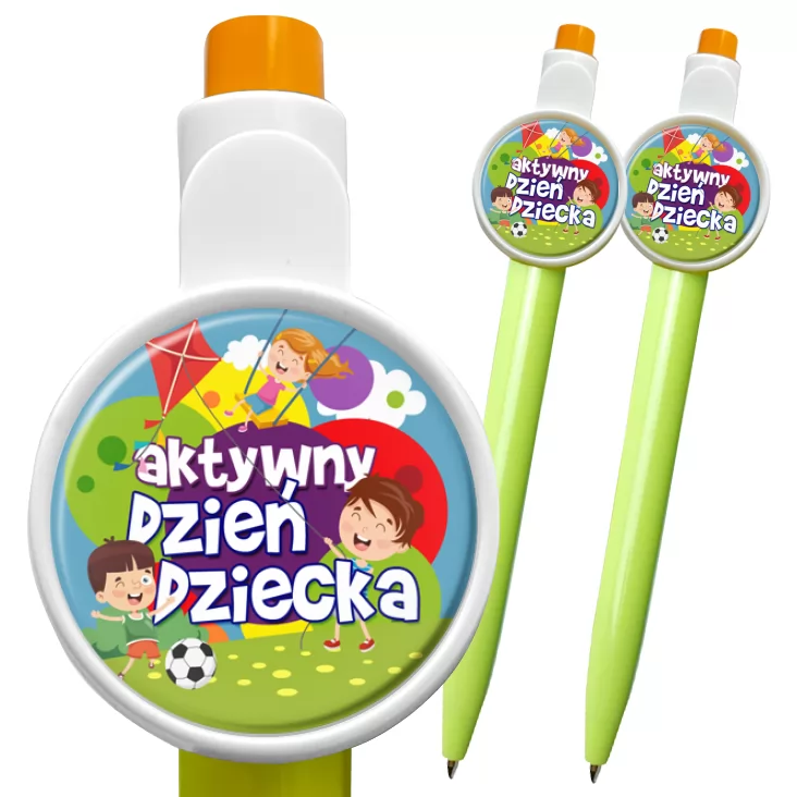 przypinka długopis Aktywny Dzień Dziecka