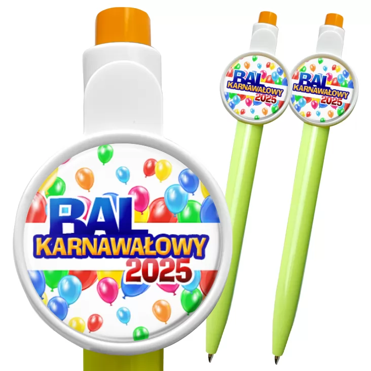 przypinka długopis Bal Karnawałowy w balonach