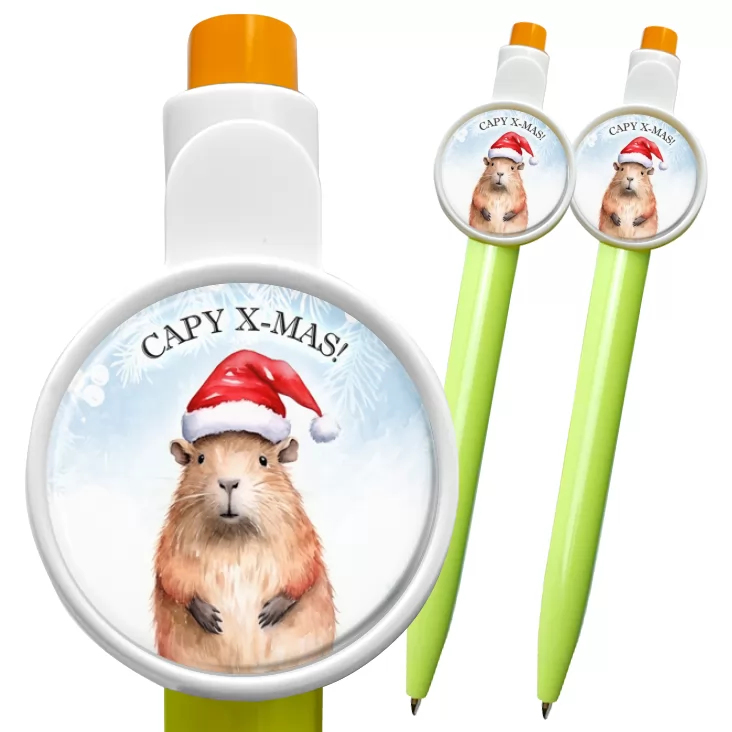 przypinka długopis Capy x-mas