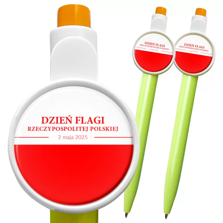 przypinka długopis Dzień Flagi Rzeczypospolitej Polskiej flaga