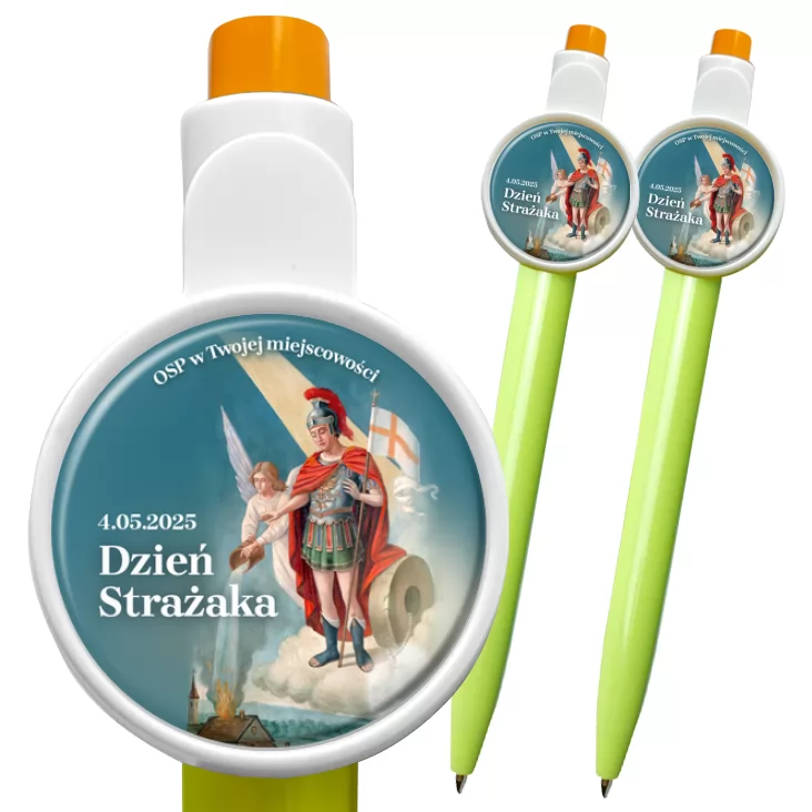 przypinka długopis Dzień Strażaka 4 maja św. Florian