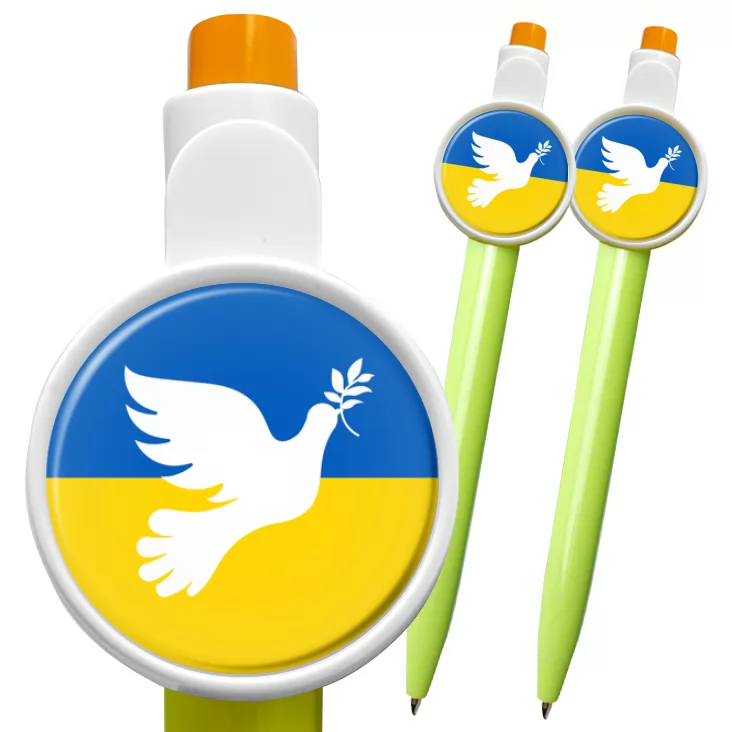 przypinka długopis Gołąb pokoju Ukraina