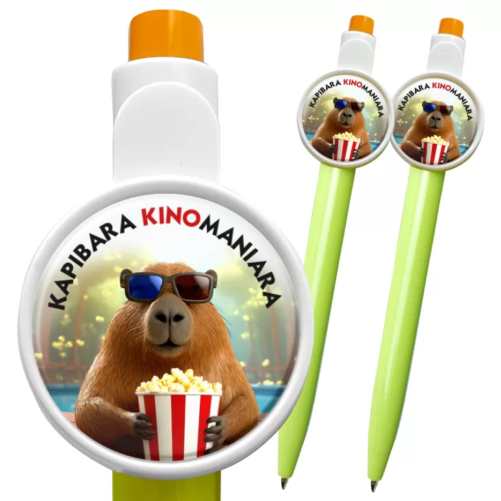 przypinka długopis Kapibara kinomaniara