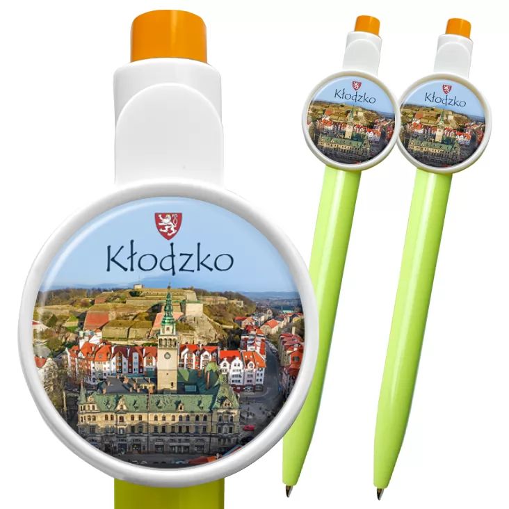 przypinka długopis Kłodzko panorama miasta