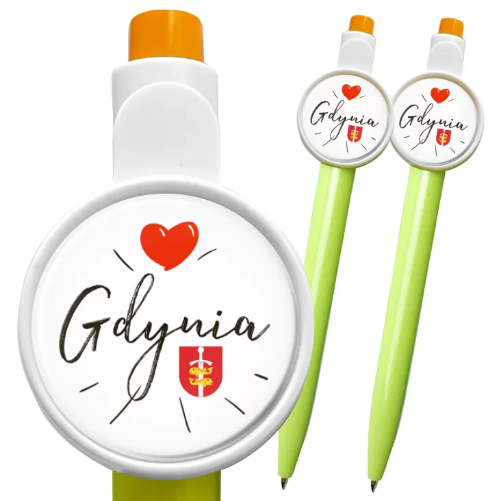 przypinka długopis Love Gdynia