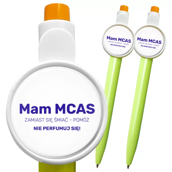 przypinka długopis Mam MCAS