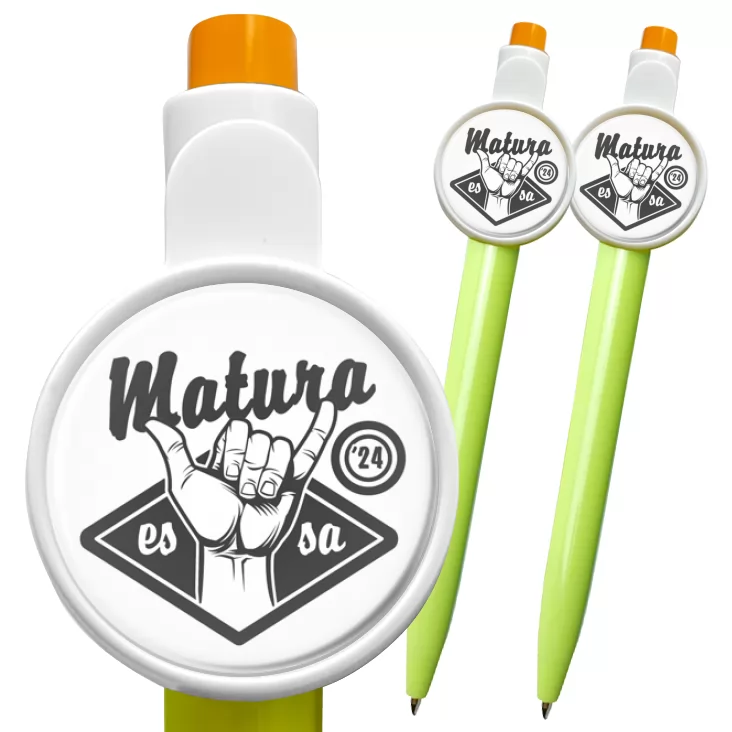 przypinka długopis Matura essa