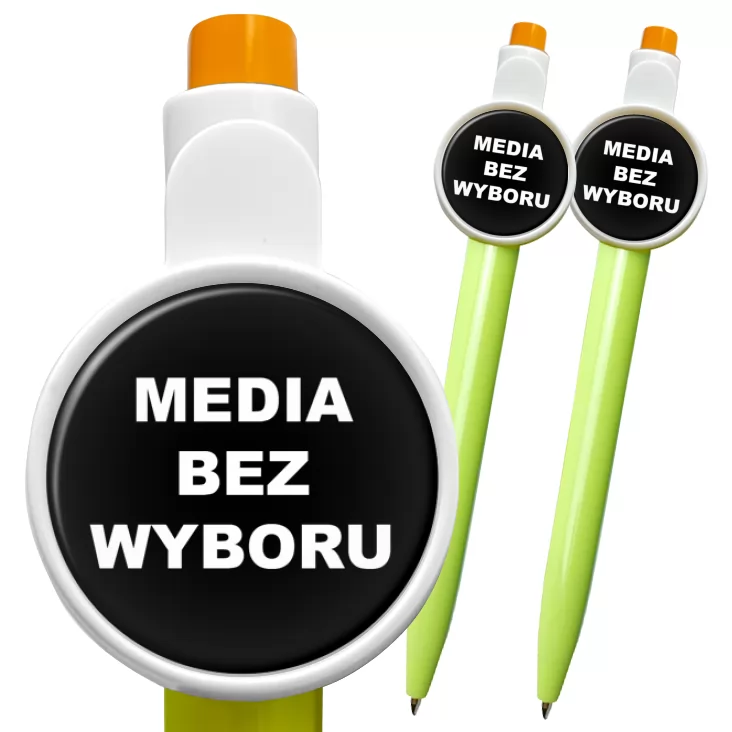 przypinka długopis Media bez wyboru