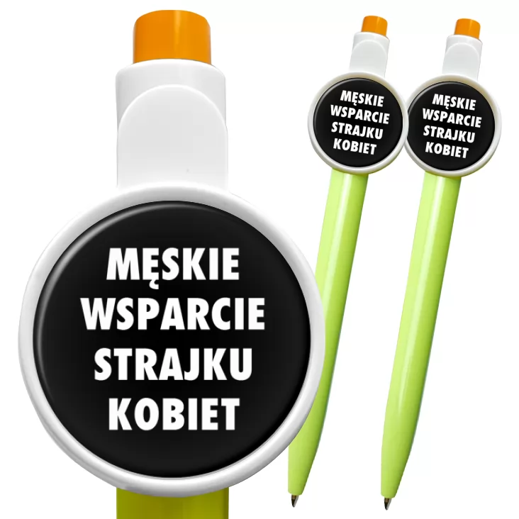 przypinka długopis Męskie wsparcie strajku kobiet