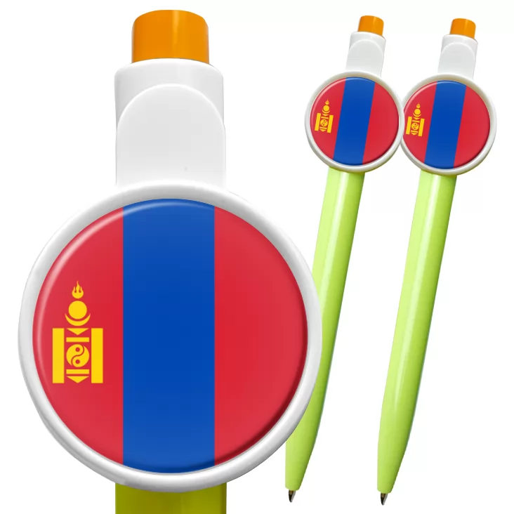 przypinka długopis mongolia