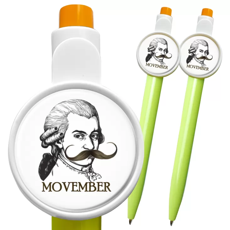 przypinka długopis Movember Mozart