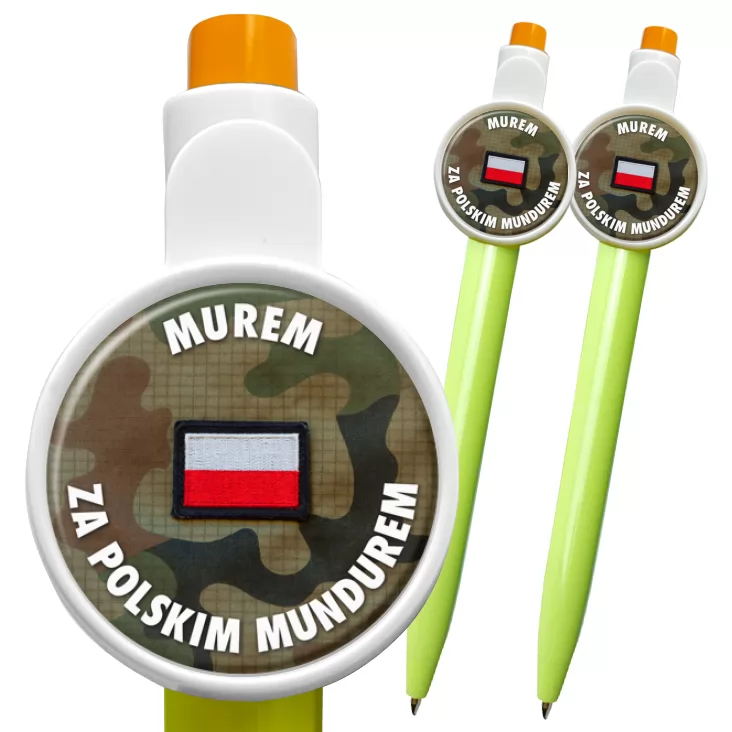 przypinka długopis Murem za polskim mundurem Moro