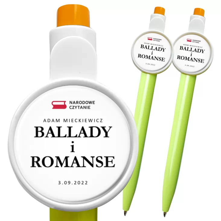 przypinka długopis Narodowe Czytanie Ballady i Romanse