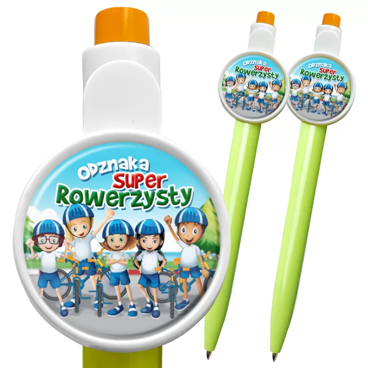 przypinka długopis Odznaka Super Rowerzysty