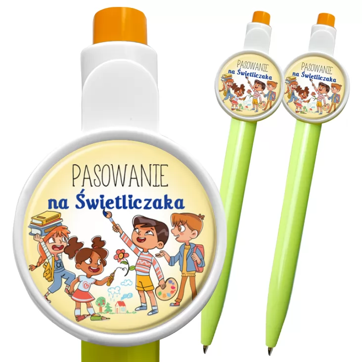 przypinka długopis Pasowanie na Świetliczaka