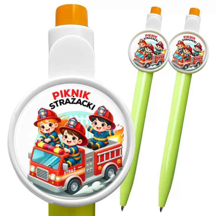 przypinka długopis Piknik strażacki