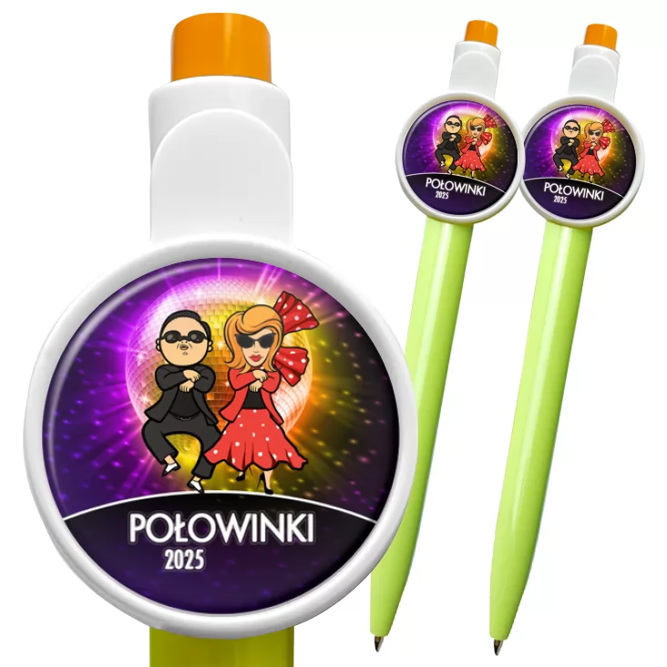 przypinka długopis Połowinki Gangnam style