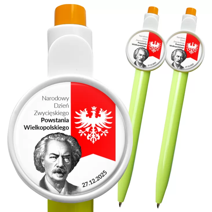 przypinka długopis Powstanie Wielkopolskie Paderewski