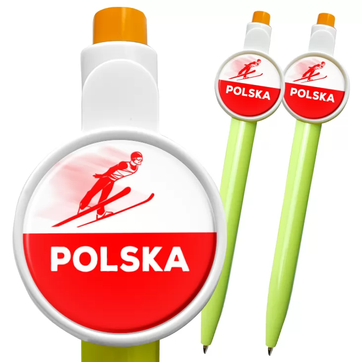 przypinka długopis Skoki narciarskie Polska