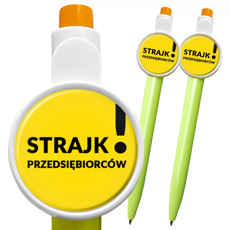 przypinka długopis Strajk przedsiębiorców