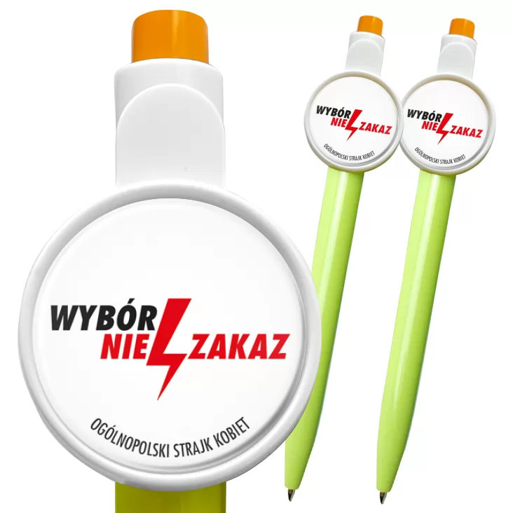 przypinka długopis Wybór nie zakaz