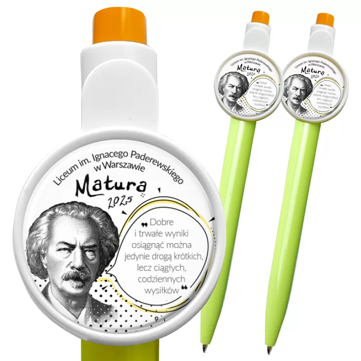 przypinka długopis Matura Ignacy Paderewski