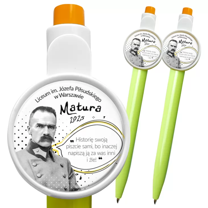 przypinka długopis Matura Józef Piłsudski