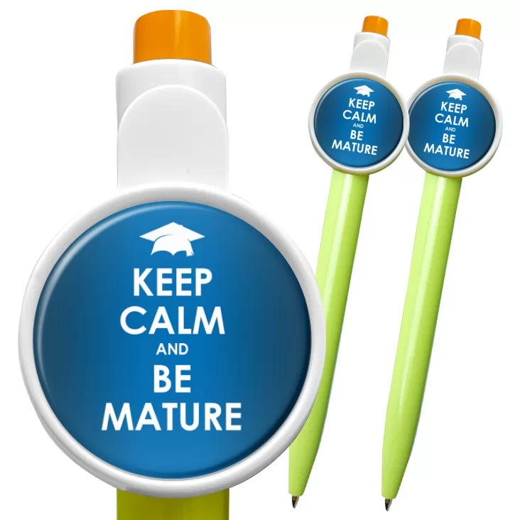 przypinka długopis Matura keep calm and be mature