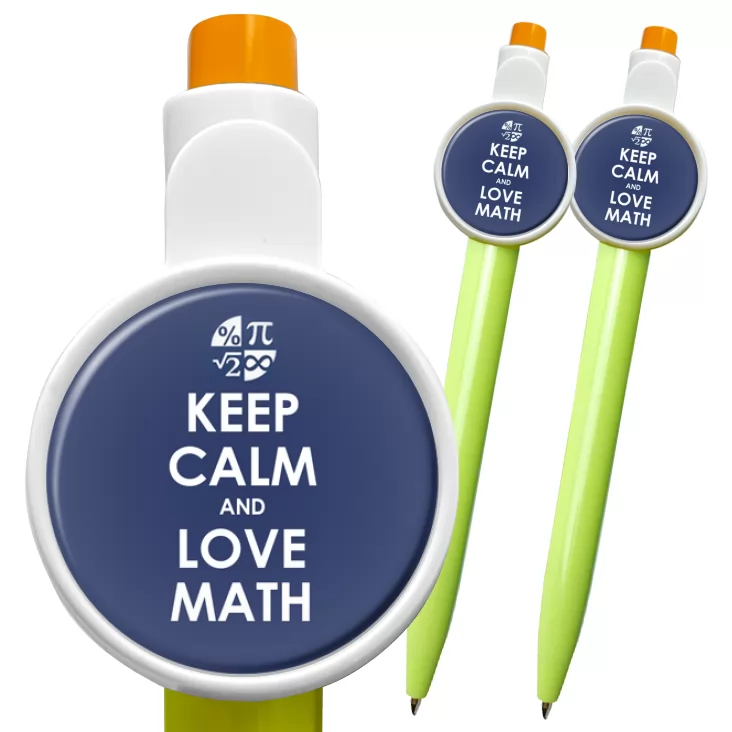 przypinka długopis Matura Keep Calm and Love Math