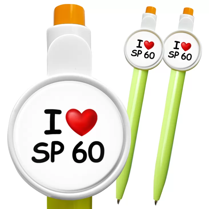 przypinka długopis I love SP 60