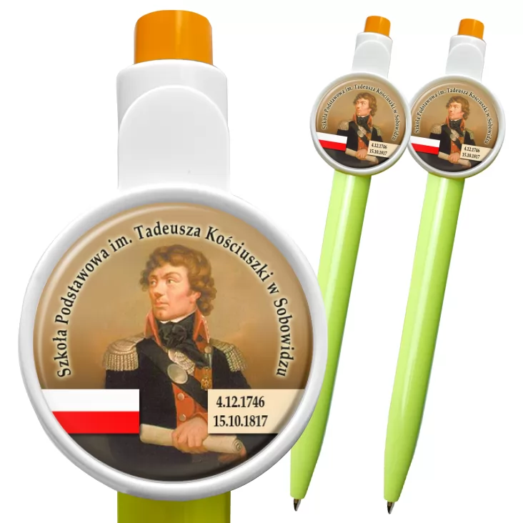 przypinka długopis SP im. T. Kościuszki w Sobowidzu