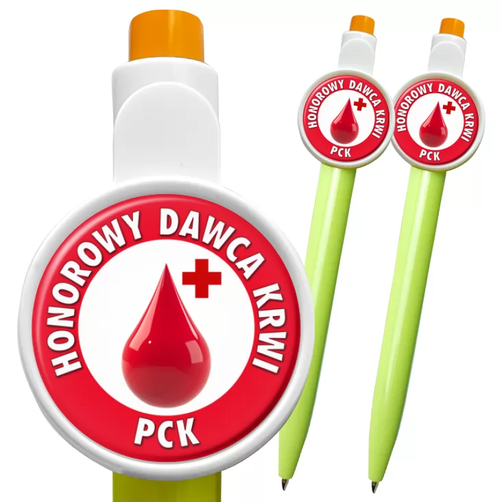 przypinka długopis Honorowy Dawca Krwi